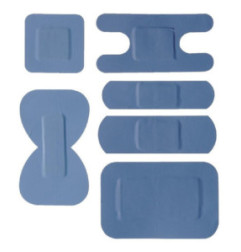 Pansements bleus assortis (Lot de 100)