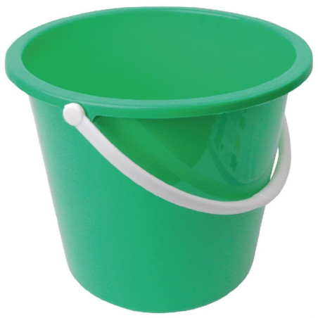 Seau rond en plastique Jantex 10L vert