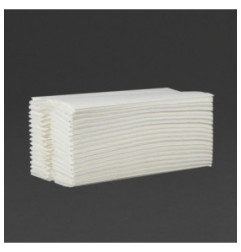 Essuie-mains 2 plis pliage en C 160 feuilles blanc Jantex (Lot de 2355)