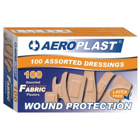 Pansements sans latex assortis Aeroplast (Lot de 100)