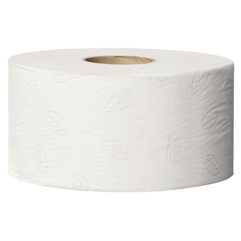 Papier toilette 2 plis Mini Jumbo Tork 170m (Lot de 12)