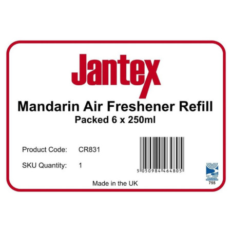 Recharges assainisseur d air 270ml Jantex mandarine