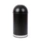 Poubelle dôme ouverte en acier Bolero noire 40L