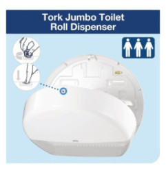 Distributeur de papier toilette Jumbo Tork blanc