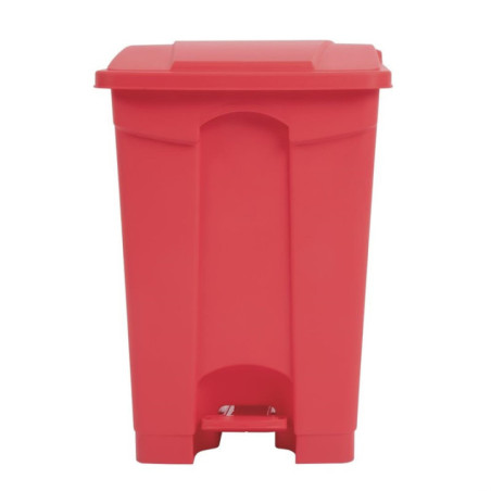 Poubelle de cuisine à pédale Jantex rouge 45L