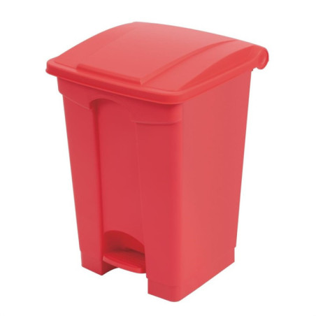 Poubelle de cuisine à pédale Jantex rouge 45L