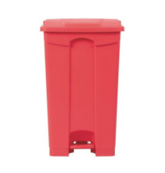 Poubelle de cuisine à pédale Jantex rouge 87L