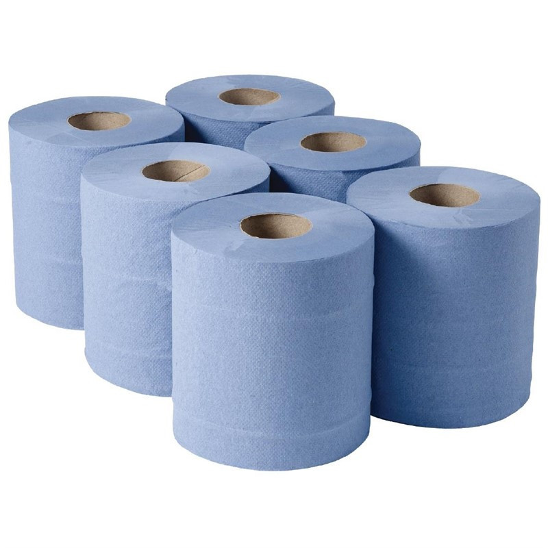 Bobines bleues 2 plis à dévidage central Jantex 120m (lot de 6)