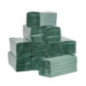 Essuie-mains 1 pli pliage en Z vert 250 feuilles Jantex (lot de 12)