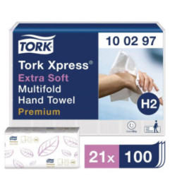 Essuie-mains ultra doux 2 plis Multifold Tork (Lot de 2100)