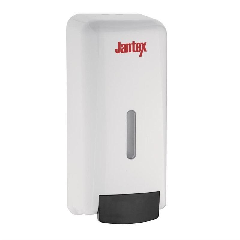 Distributeur de savon liquide et désinfectant pour les mains Jantex 1L