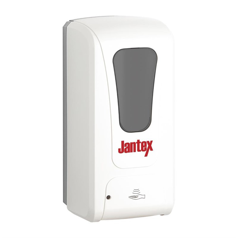 Distributeur automatique spray de savon et désinfectant pour les mains Jantex 1L