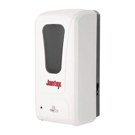 Distributeur automatique spray de savon et désinfectant pour les mains Jantex 1L