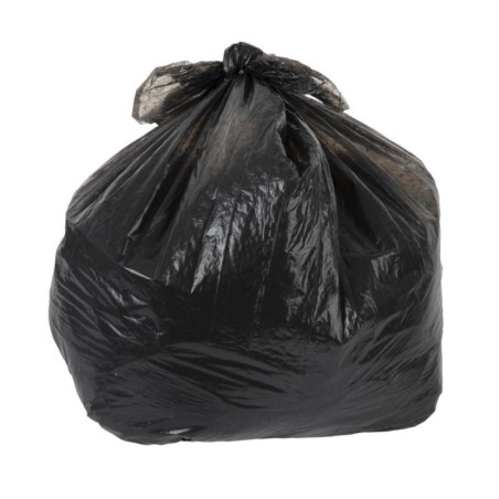 Grands sacs poubelle noirs utilisation courante Jantex 90L (lot de 10)