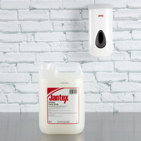 Distributeur de savon et gel désinfectant pour les mains Jantex 900ml