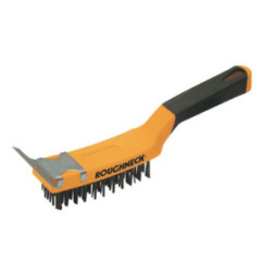 Brosse pour grill avec racloir