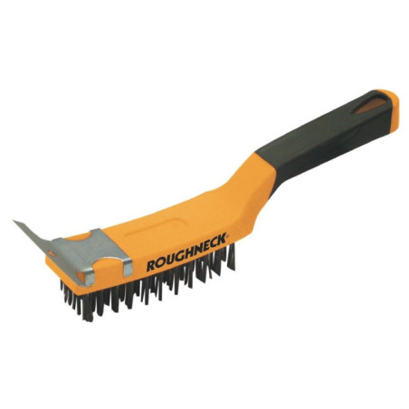 Brosse pour grill avec racloir