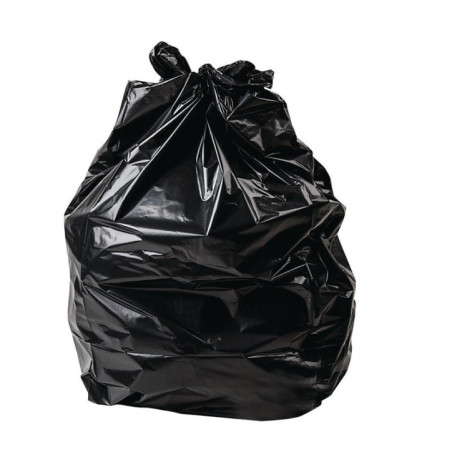 Sacs poubelles très résistants Jantex 70L noirs (Lot de 200)