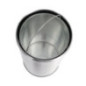 Poubelle dome inox ouverte Bolero 40L