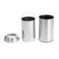 Poubelle dome inox ouverte Bolero 40L