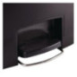 Poubelle à pédale frontale Rubbermaid Slim Jim noire 50L