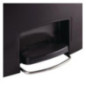 Poubelle à pédale frontale Rubbermaid Slim Jim noire 90L
