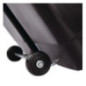 Poubelle à pédale frontale Rubbermaid Slim Jim noire 90L