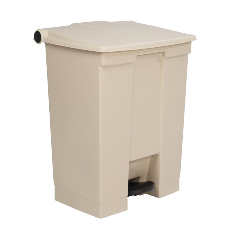 Conteneur à pédale Rubbermaid Step-On beige 68L