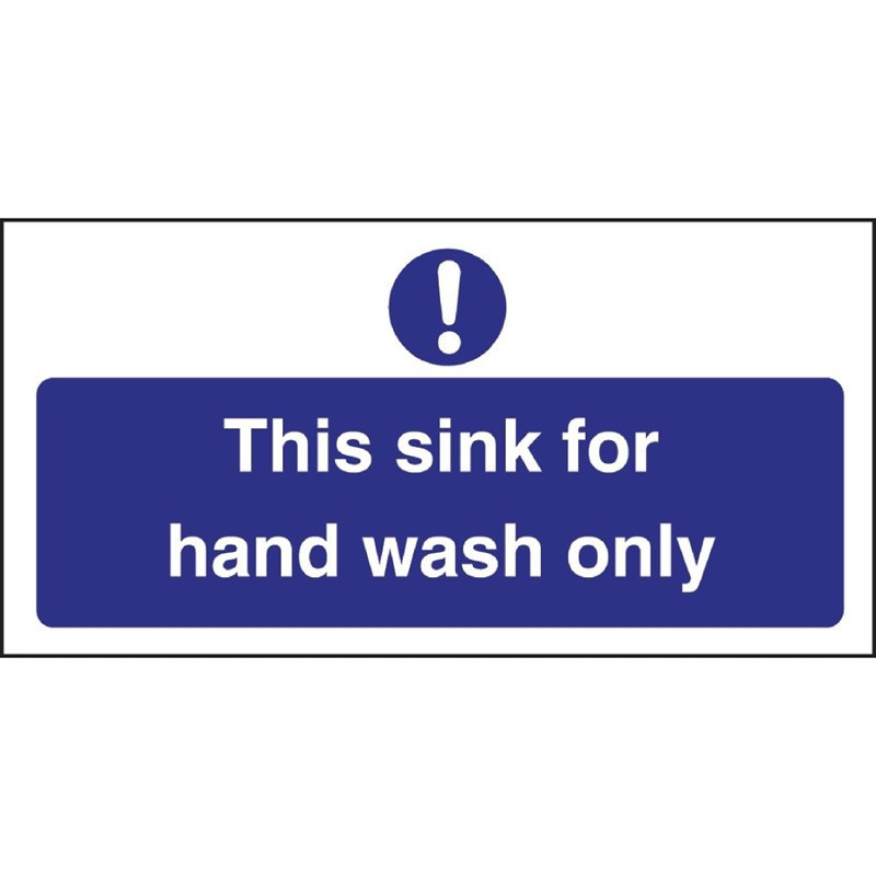 Signalétique pour le lavage des mains uniquement Vogue (en anglais)