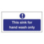 Signalétique pour le lavage des mains uniquement Vogue (en anglais)