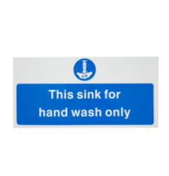 Signalétique pour le lavage des mains uniquement Vogue (en anglais)