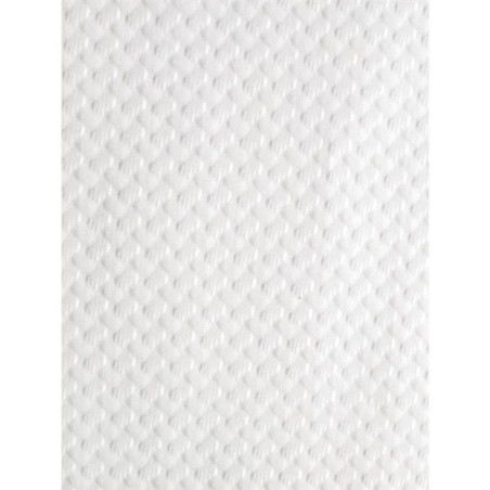 Sets de table en papier gaufré blanc brillant (lot de 400)