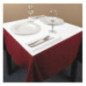 Sets de table en papier gaufré blanc brillant (lot de 400)