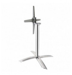 Pied de table à plateau basculant Bolero aluminium