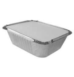 Petits couvercles en carton ciré pour barquettes aluminium Fiesta Recyclable (lot de 1000)