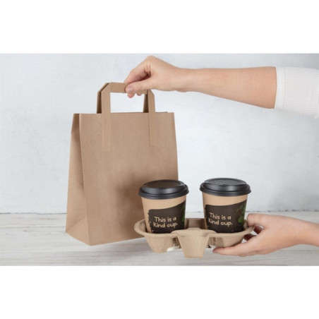 Sacs en papier Compostable marron 255 x 215mm (Lot de 250)