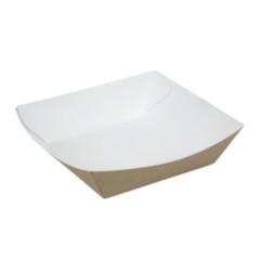 Grandes barquettes alimentaires kraft compostables Colpac 148mm