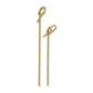 Piques boucles biodégradables en bambou 120mm lot de 100