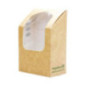 Boîtes à wrap et tortilla kraft compostables avec fenêtre PLA Vegware
