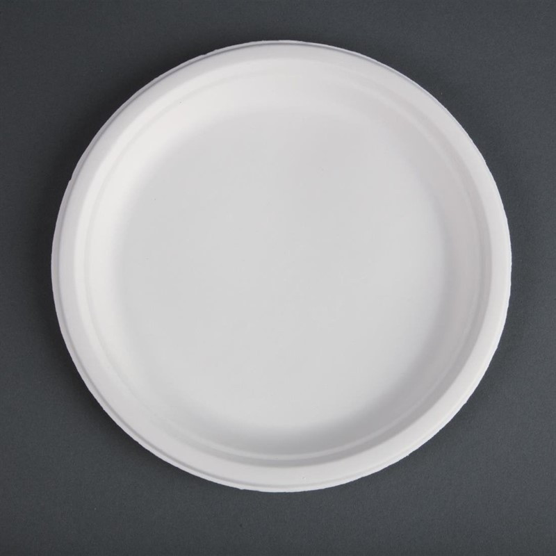 Assiettes en bagasse compostables Fiesta Compostable 26 cm (x50)