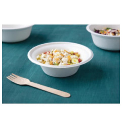 Bols ronds compostables en bagasse Fiesta Compostable 300ml (lot de 50)
