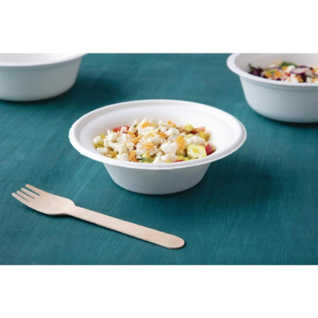 Bols ronds compostables en bagasse Fiesta Compostable 300ml (lot de 50)