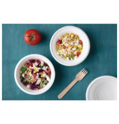 Bols ronds compostables en bagasse Fiesta Compostable 300ml (lot de 50)