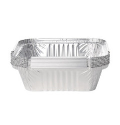 Barquettes rectangulaires aluminium Fiesta Recyclable 450ml (lot de 500)