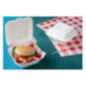 Boîtes à hamburger en bagasse Fiesta Compostable 152mm (Lot de 500)