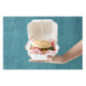 Boîtes à hamburger en bagasse Fiesta Compostable 155mm (Lot de 500)