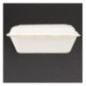 Barquettes à charnière en bagasse compostables Fiesta Compostable 18,2 cm (lot de 250)