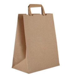 Grands sacs compostables en papier recyclé Vegware largeur 25 cm (x250)