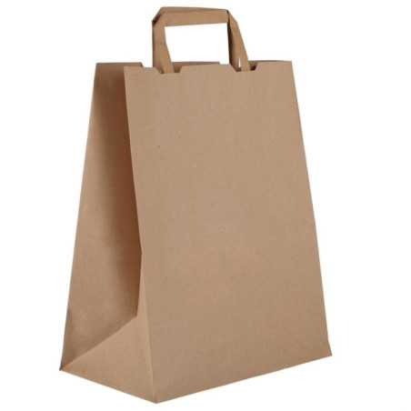 Grands sacs compostables en papier recyclé Vegware largeur 25 cm (x250)