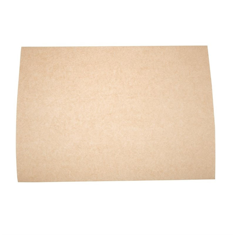 Papier sulfurisé non blanchi compostable Vegware 38 x 27,5 cm  (Lot de 500)